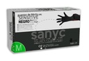 Guantes de nitrilo negro sin polvo Sensitive 100u Sanyc