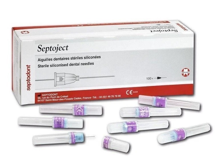 AGUJAS SEPTOJECT Agujas 100 unidades. Estériles