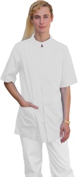 Camisa abotonada manga corta Blanco