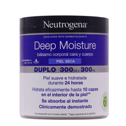 [N04311] Neutrogena Deep Moisture Balsamo Corporal PACK 2x1 300 ml