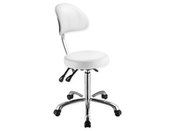 [091025B] Taburete redondo y plano con respaldo Mod. COMFORT